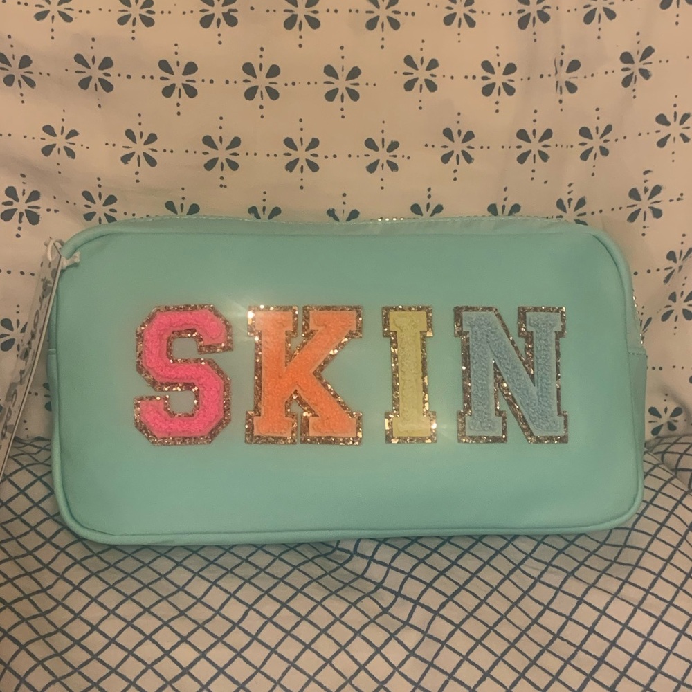 Stoney Clover Lane SKIN Small pouch NEW sparkle glittery metallic - Picture 5 of 16